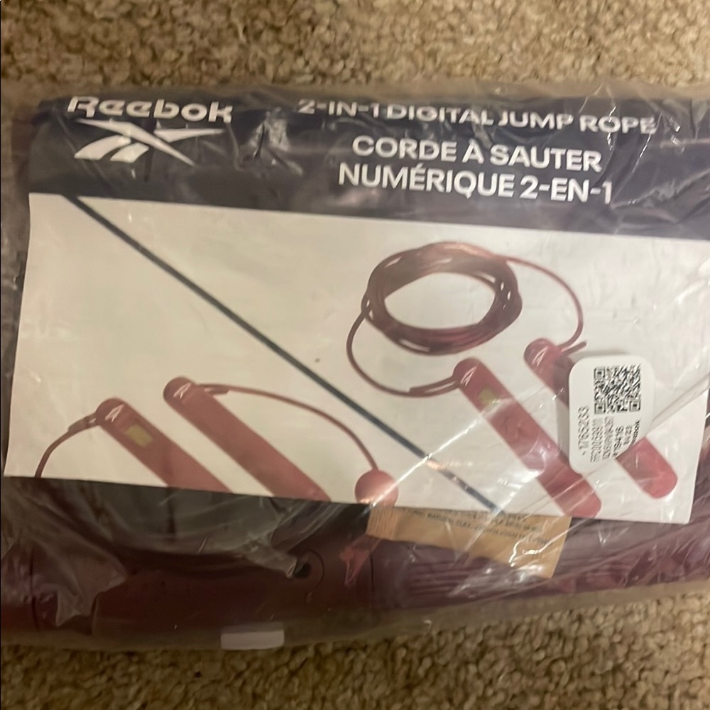 NWT Reebok Red Digital Jump Rope